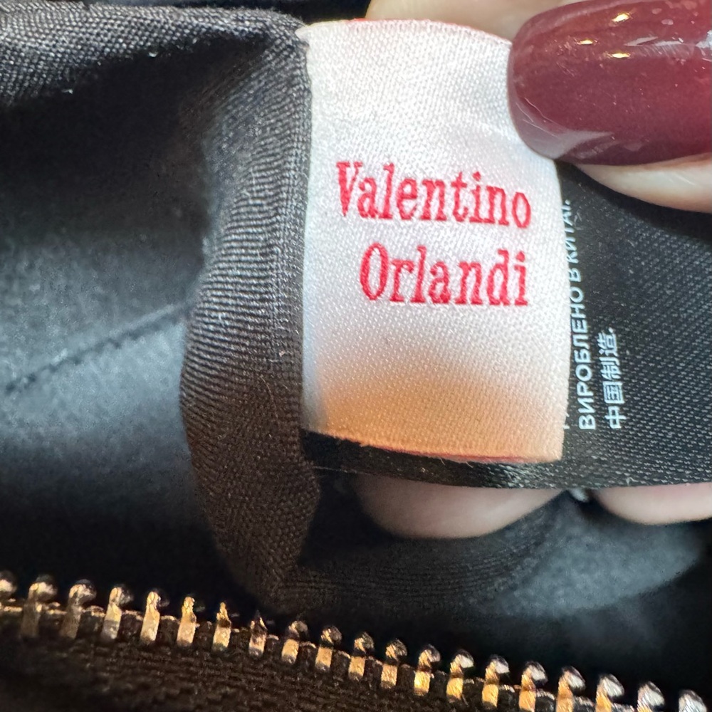 Valentino Orlandi Black Vegan Leather Purse. NWT - Picture 11 of 14